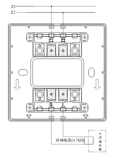 云南云南海灣消防GST-LD-8300B輸入模塊常開(kāi)無(wú)源觸點(diǎn)接線圖