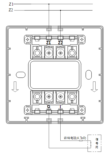 云南云南海灣消防GST-LD-8300B輸入模塊常閉無(wú)源觸點(diǎn)接線圖