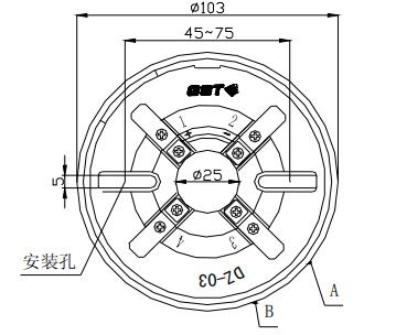 DZ-03定位底座 云南海灣底座